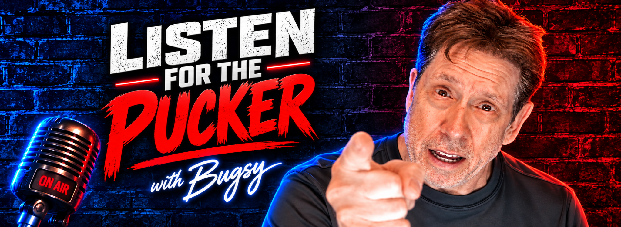 Original Listen for the Pucker with Bugsy logo